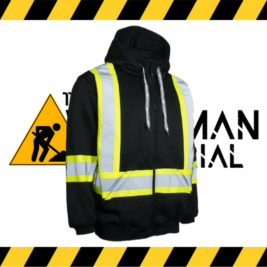 (Forcefield) Deluxe Hi Visibility Hoodie, Detachable Hood