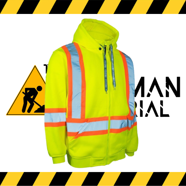 (Forcefield) Deluxe Hi Visibility Hoodie, Detachable Hood