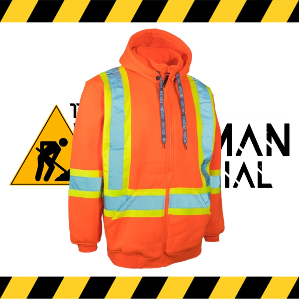 (Forcefield) Deluxe Hi Visibility Hoodie, Detachable Hood