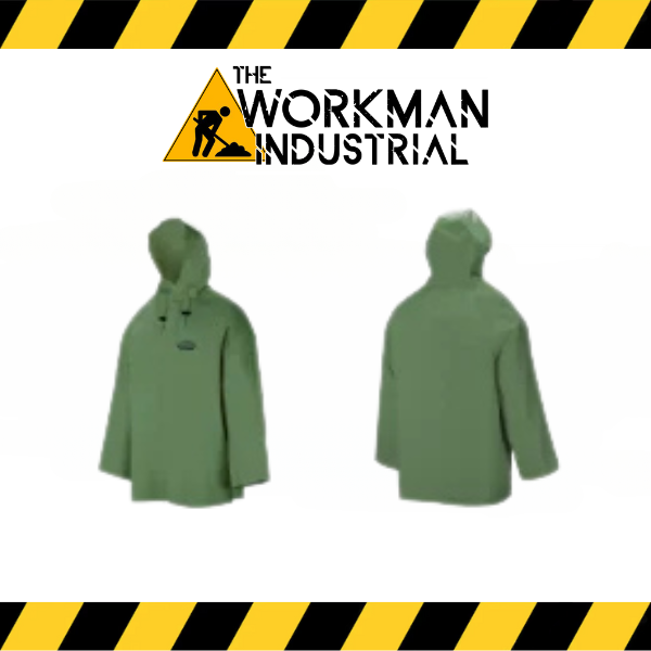 (Ground Force) 801 Hurricane Rain Jacket w/ Attached Hood