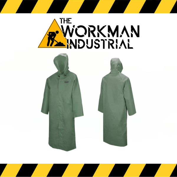 (Ground Force) 851 Hurricane Rain Coat w/ Detachable Hood