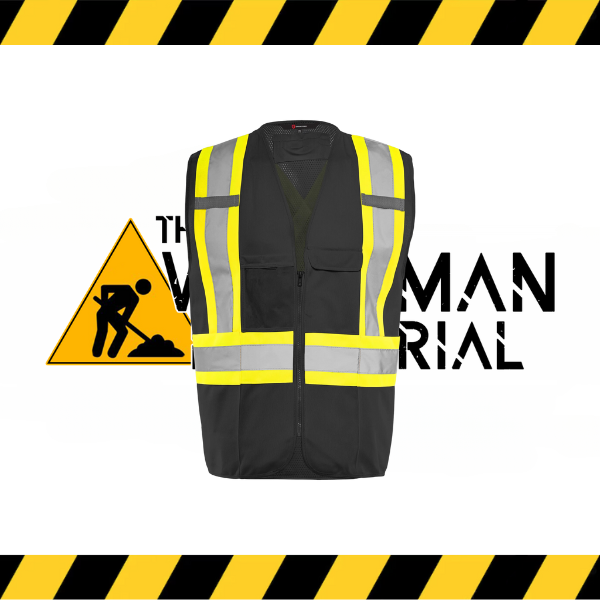 (Ground Force) Traffic Vest with Zipper