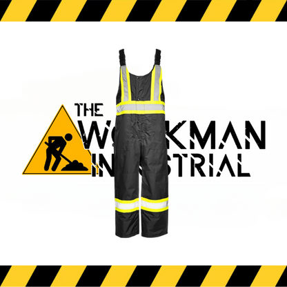 Ground Force hi-vis winter traffic overalls in fluorescent yellow/orange