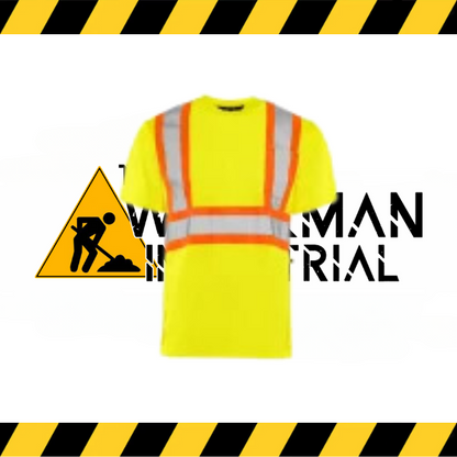 Ground Force short sleeve hi-vis performance t-shirt in moisture-wicking polyester.