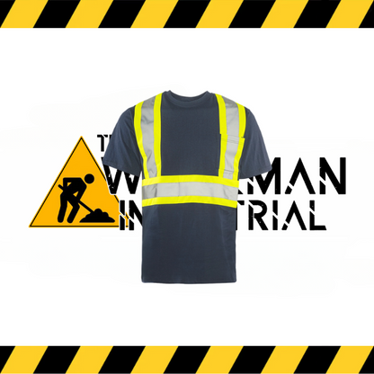 Ground Force short sleeve hi-vis traffic t-shirt in fluorescent yellow/orange.