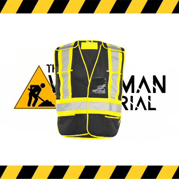 (Ground Force) Universal 5 Pt. Tearaway Mesh Traffic Vest