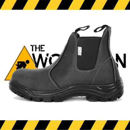 The Geronimo TUDOR work boot in Tosca Black.