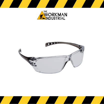 Slous rimless safety glasses with indoor lens.