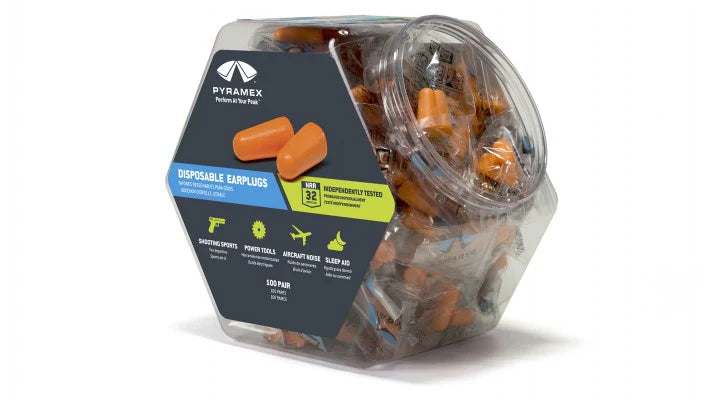 PYRAMEX Disposable Earplugs in Bin