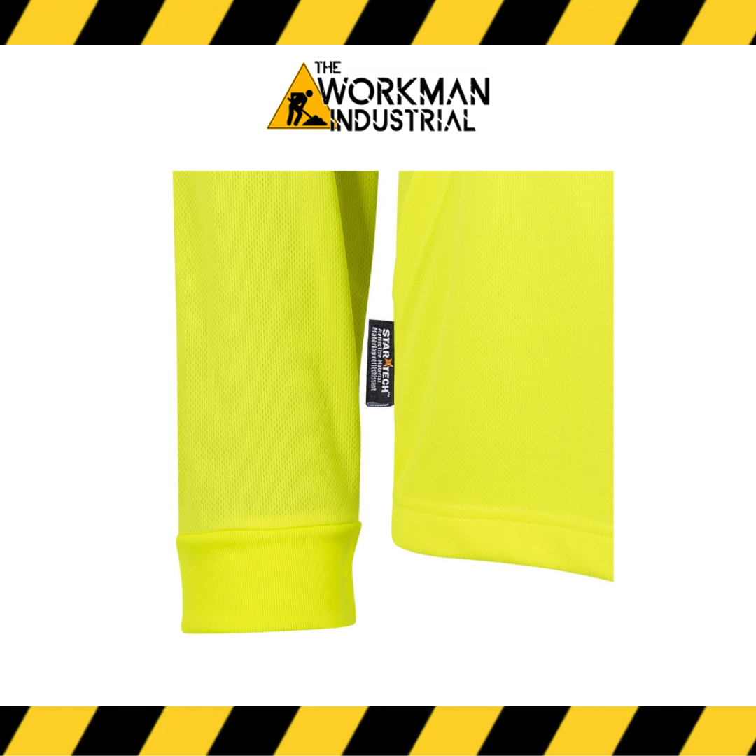 Pioneer Hi-Vis Bird's-Eye Safety Hoodie Shirt - Hi-Vis