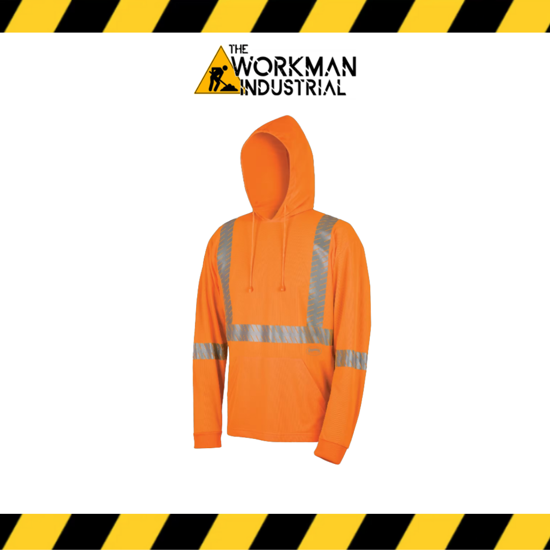 Pioneer Hi-Vis Bird's-Eye Safety Hoodie Shirt - Hi-Vis