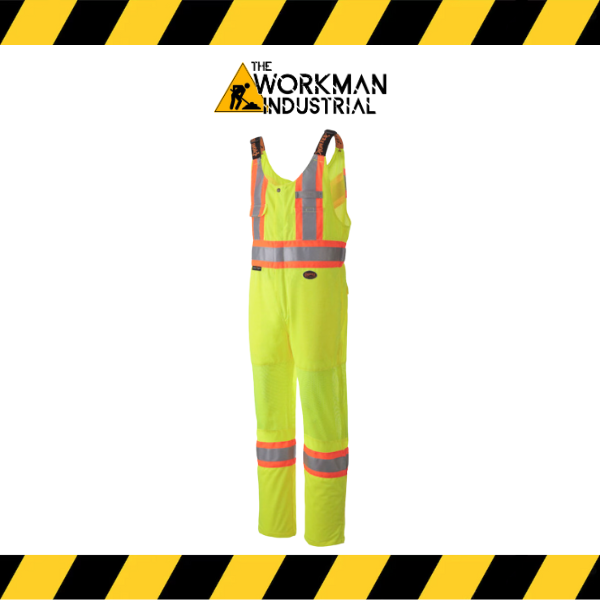 (Pioneer) Hi-Viz Polyester Knit Traffic Safety Overalls