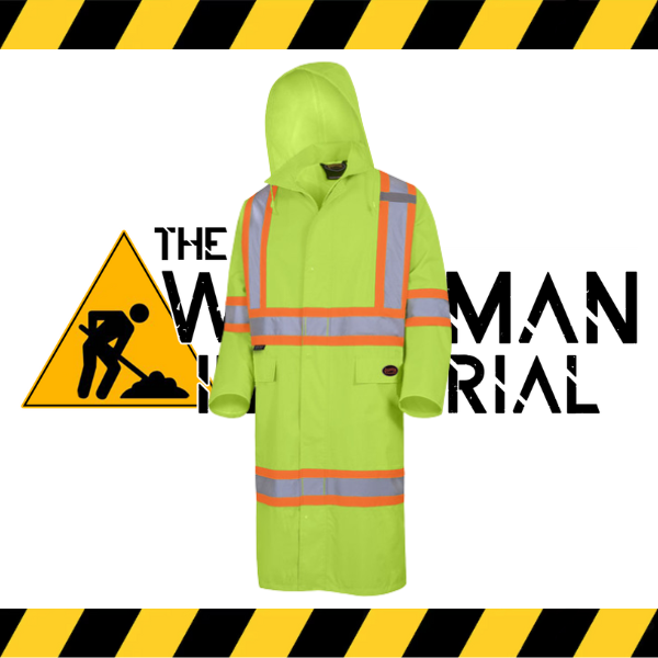 (Pioneer) Hi-Viz Yellow/Green "The Rock" 300D Long Coat