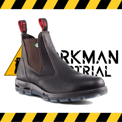 RedBack Bobcat CSA steel toe slip-on work boot.