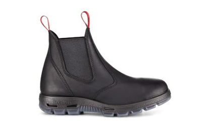 View of the air-cushioned, slip-resistant outsole on the RedBack Bobcat boot.