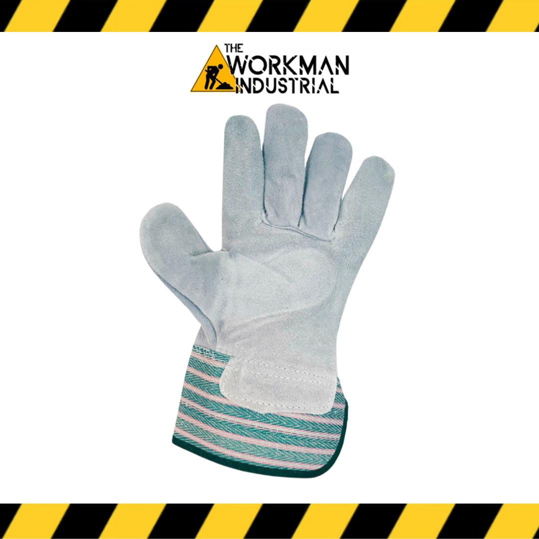 Leather Palm Gloves, Safety Cuff