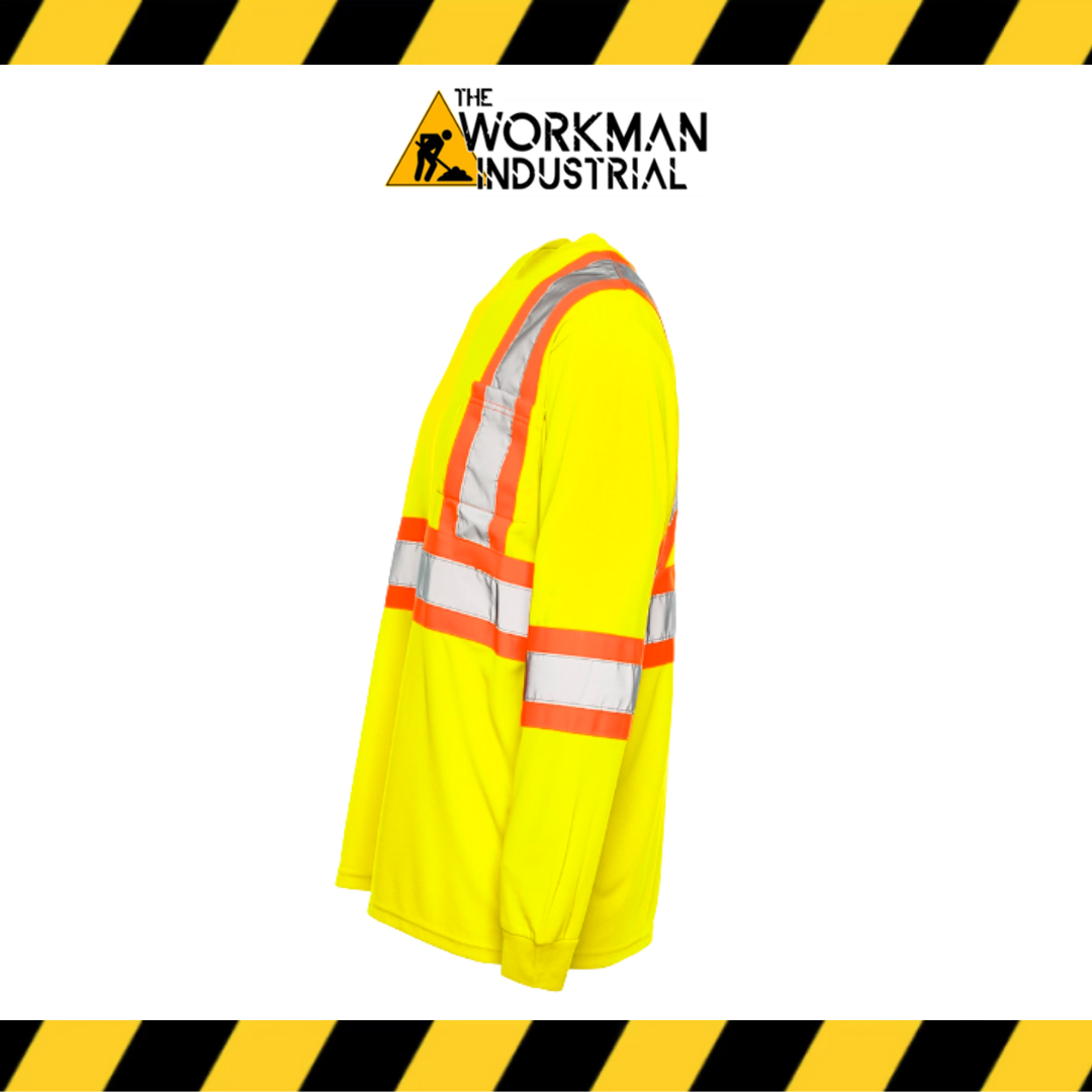 Ground Force Hi-Vis Long Sleeve Polyester T-Shirt