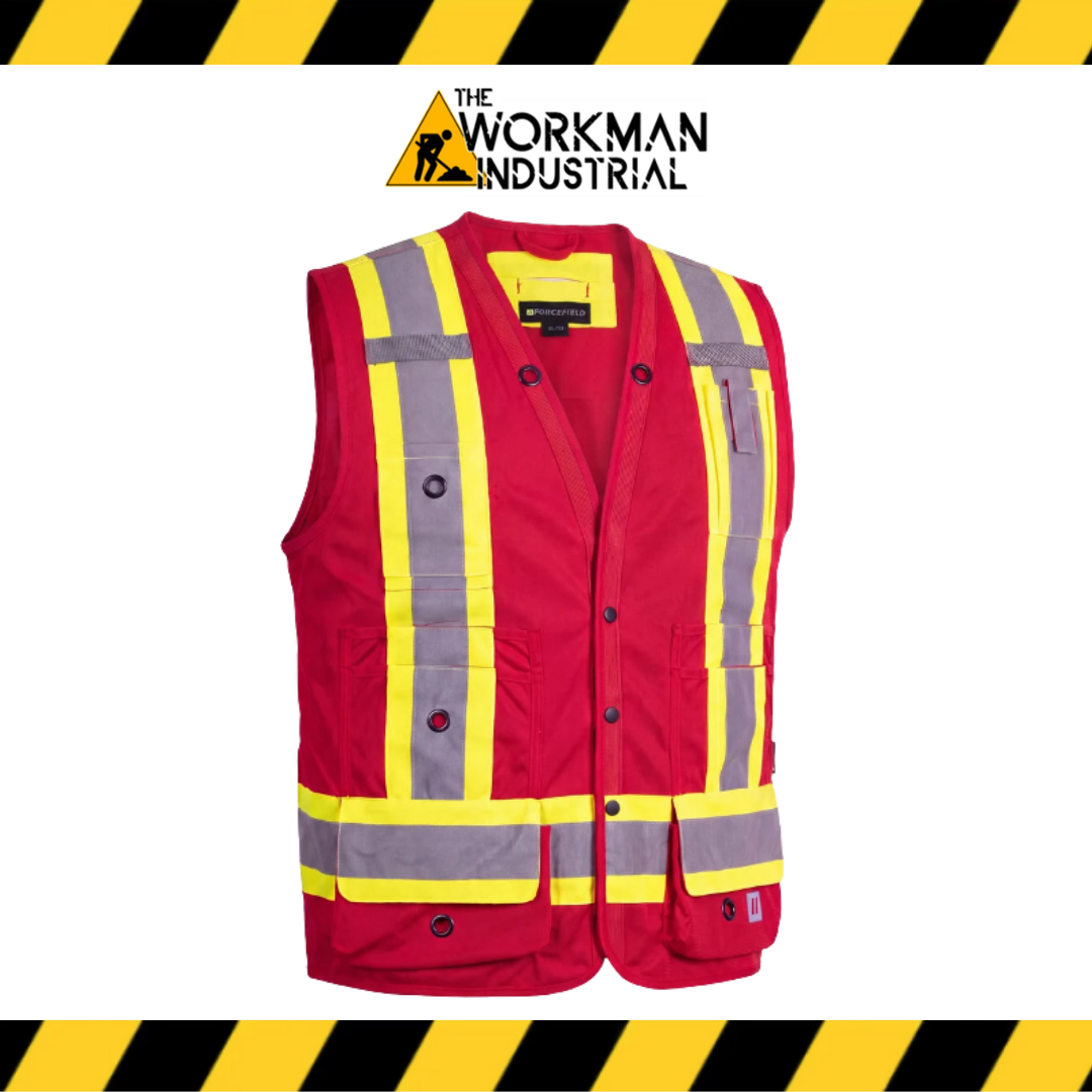 Forcefield Hi Vis Safety Surveyor's Vest