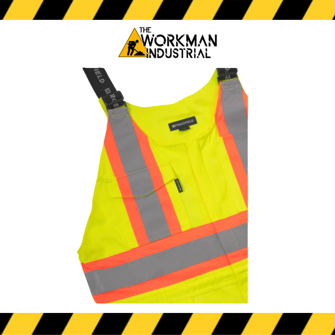 Forcefield Hi Vis Lime Unlined Safety Overall
