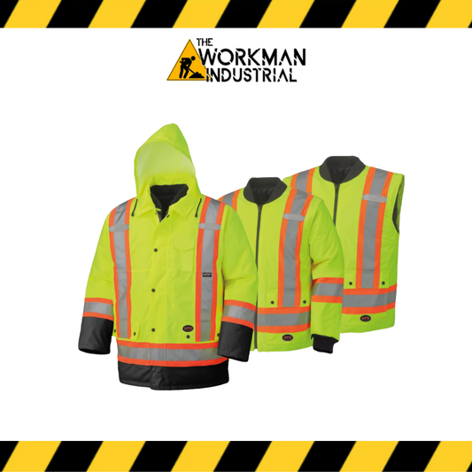 Pioneer 7-in-1 Hi-Vis Waterproof Parka