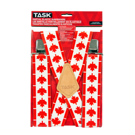 Task Tools Canada Day Pattern Suspenders