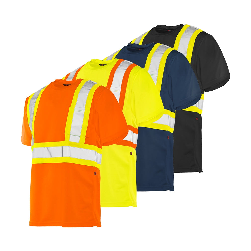 Groundforce Hi Vis reflective tape short sleeve tshirt