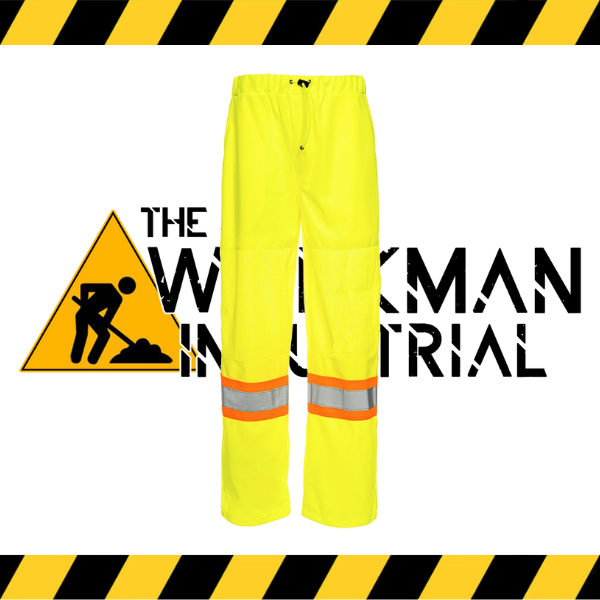 (Excalibur) Traffic Half Mesh Pants Yellow/ 4" Reflective Tape