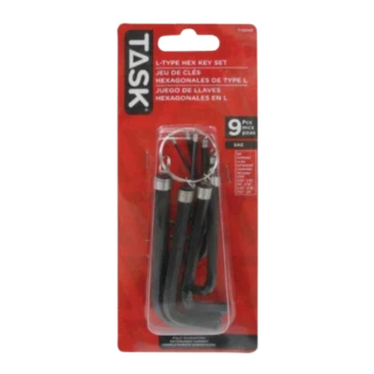 Task Tools 9-Piece SAE L-Type Hex Key Set