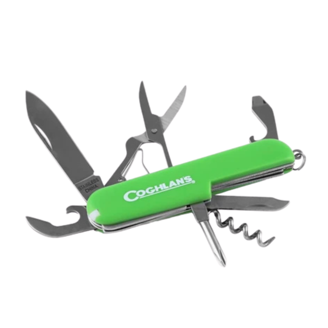 Coghlan's Multi-Function Camp Knife, 7 Functions, Army Camping Swiss Style