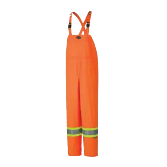 Pioneer Hi-Vis 150D Lightweight Waterproof Safety Bib Pants - Hi-Vis