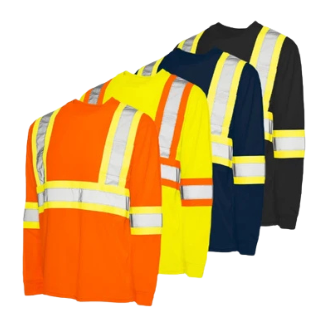 Ground Force Hi-Vis Long Sleeve Polyester T-Shirt
