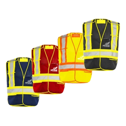 Ground Force 5-Point Tearaway Mesh Safety Vest