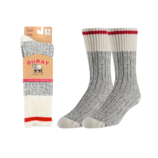 Duray Classic Heavy-Duty Wool Blend Work Socks (3 Pack)