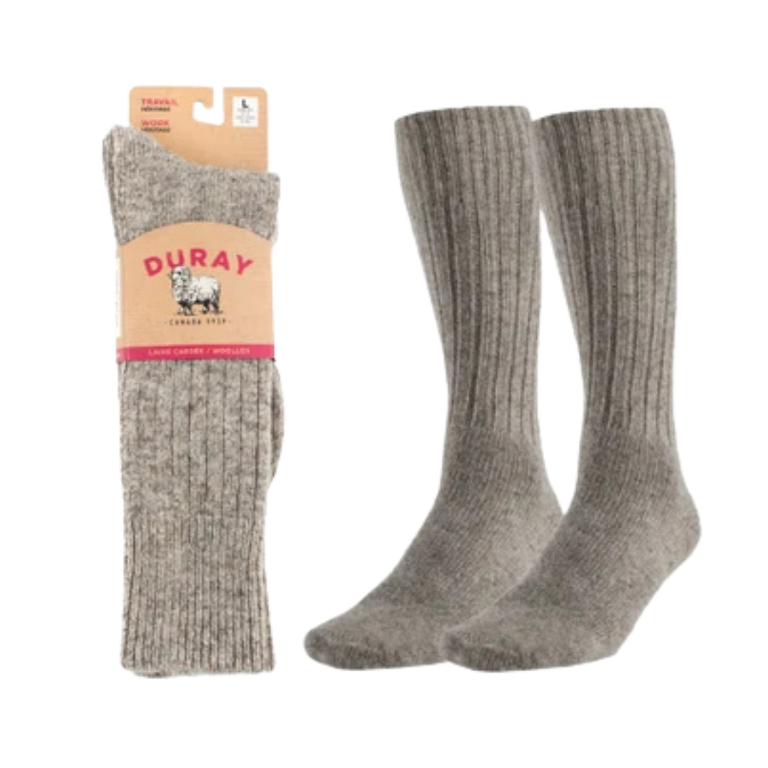 Duray 100% Wool All-Season Work Socks
