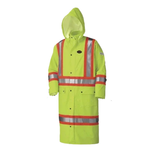 Pioneer FR Hi-Vis Waterproof Long Coat with 4-Way Stretch