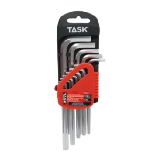 13-Piece SAE Hex Key Set – Chrome Vanadium Steel (Cr-V)