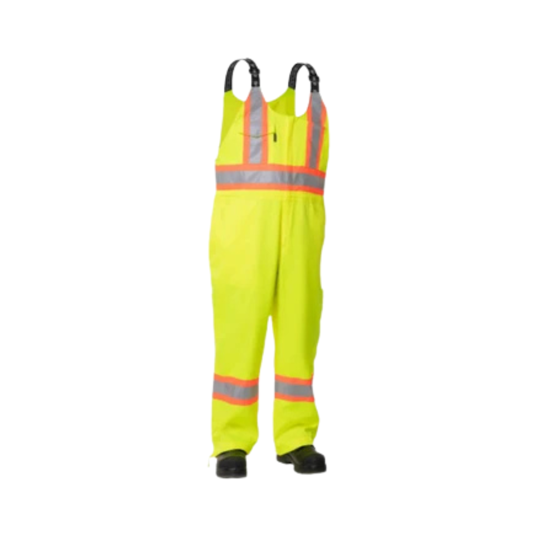 Forcefield Hi Vis Lime Unlined Safety Overall
