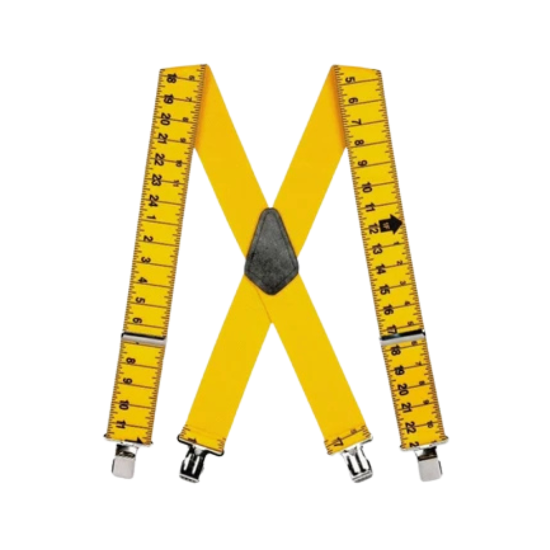 SuspenderStore 2-Inch Elastic Tape Measure Suspenders