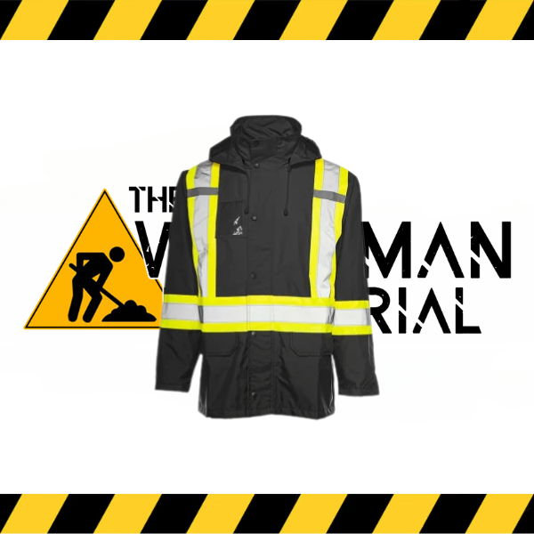 (Ground Force) Hi-Vis Rain Jacket