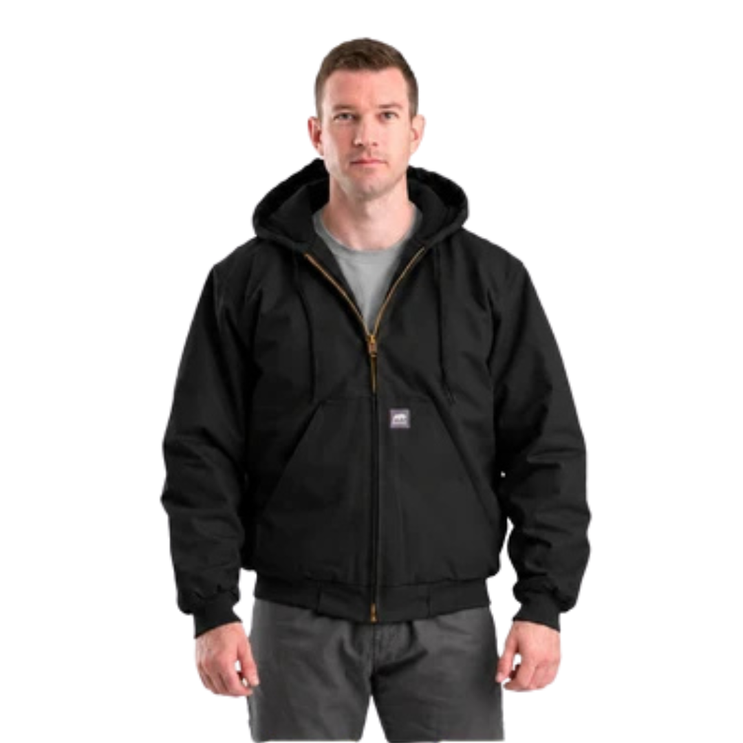 BERNE MEN'S LINED HOODED WORK JACKET