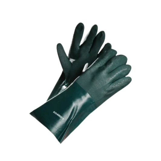 14" Premium PVC Coated Gauntlet, Chemical Resistant Gloves