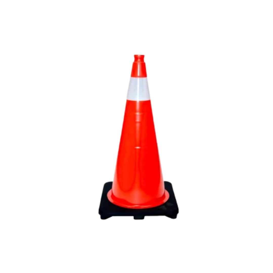 Traffic Cone, Orange, 28″, 4″ Collar