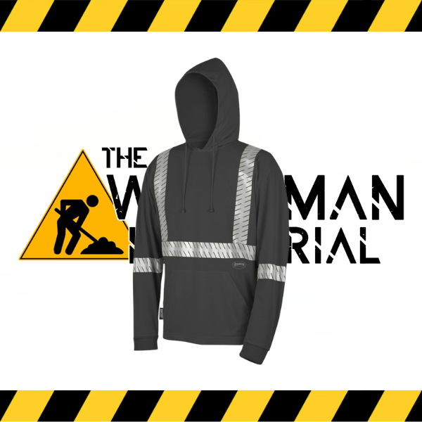 (Pioneer) HI-VIS BIRD'S-EYE SAFETY HOODIE SHIRT