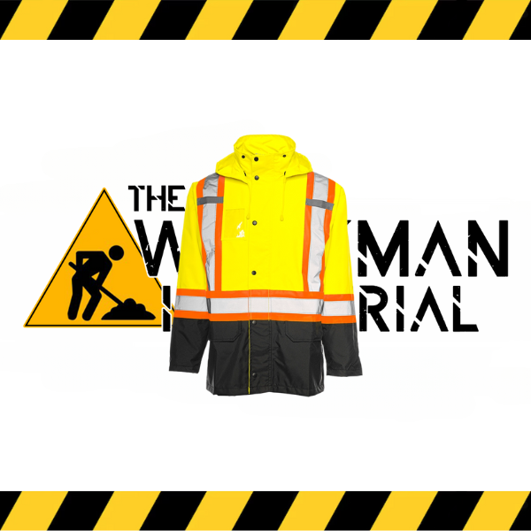 (Ground Force) Hi-Vis Rain Jacket