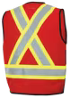 Pioneer Hi-Vis 150D Poly Twill Surveyor's Safety Vest - Snap Closure