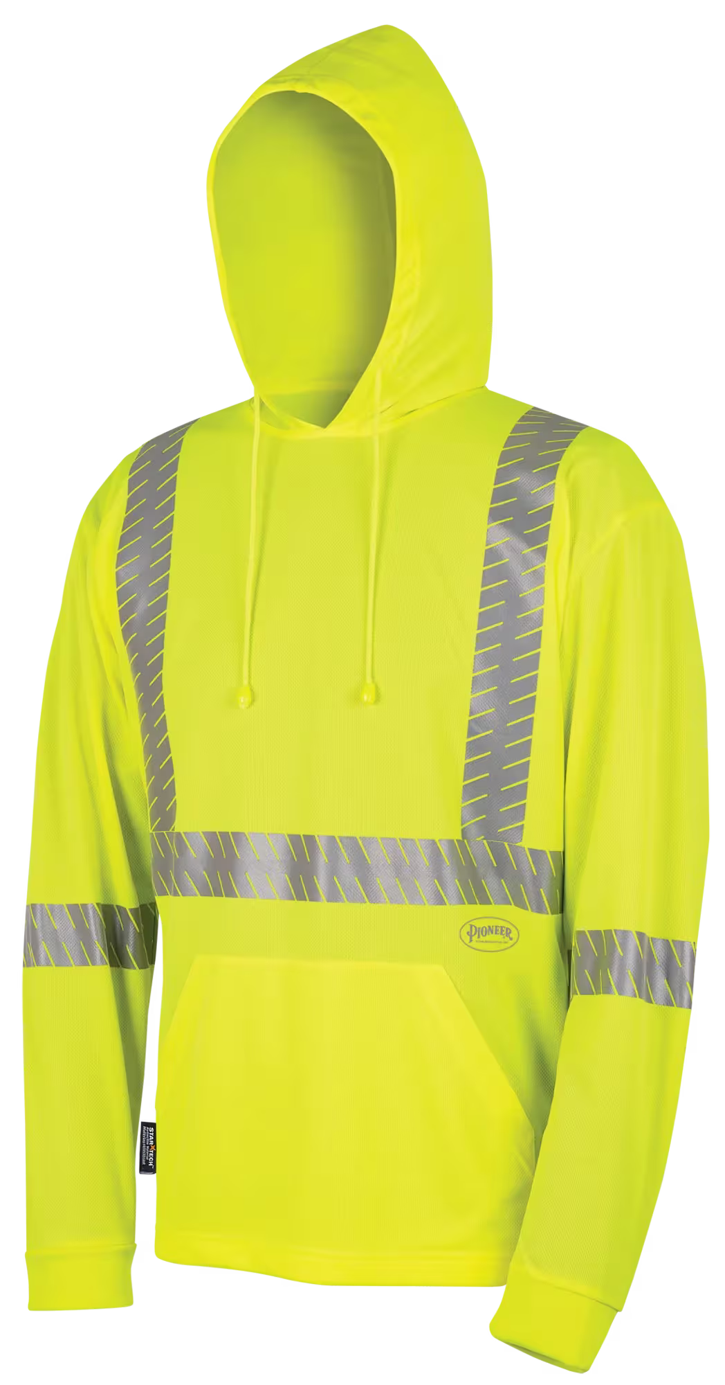 Pioneer Hi-Vis Bird's-Eye Safety Hoodie Shirt - Hi-Vis