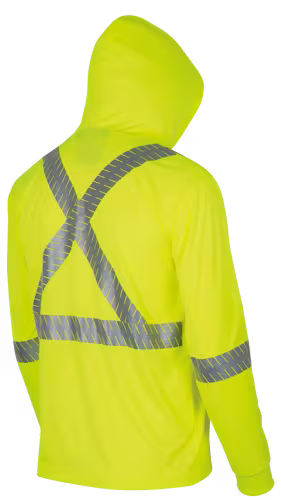 Pioneer Hi-Vis Bird's-Eye Safety Hoodie Shirt - Hi-Vis