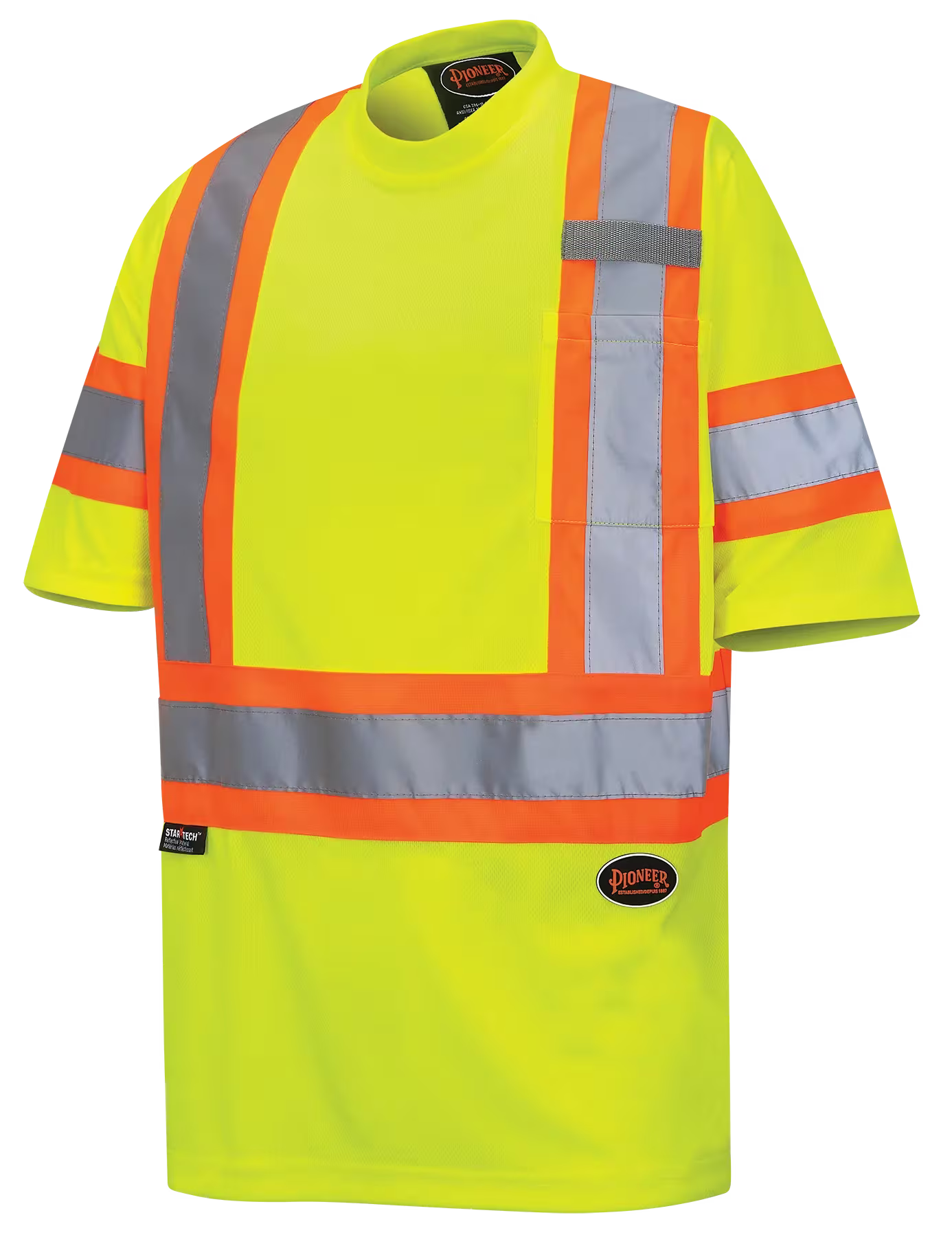 Pioneer Birds eye Safety tape t shirt