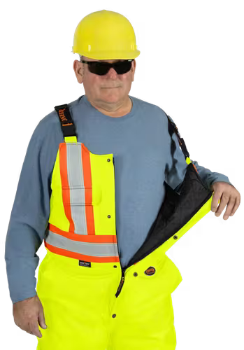 PIONEER Hi-Vis Quilted Safety Overalls– Hi-Vis Yellow/Green