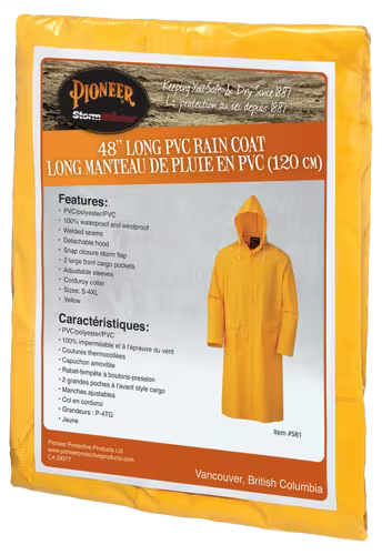 Pioneer Storm Master® PVC Hooded Waterproof Long Coat